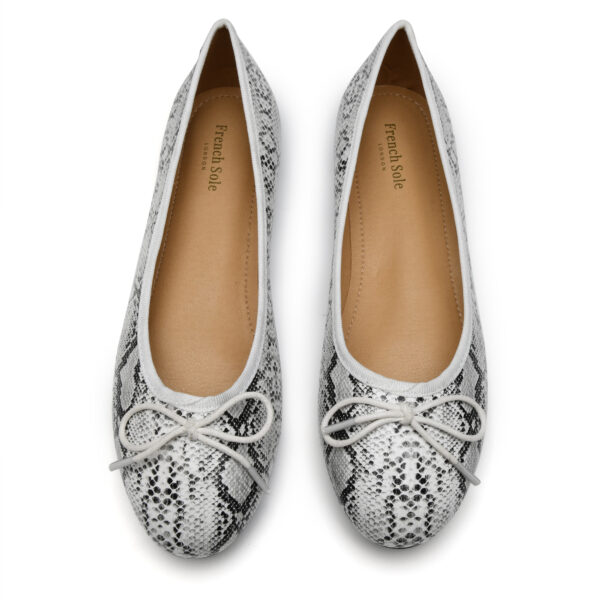 french sole Amelie White Python (AML1122)