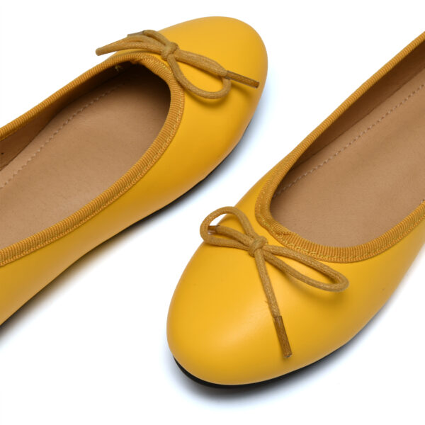 French Sole Amelie Yellow Leather (AML258)