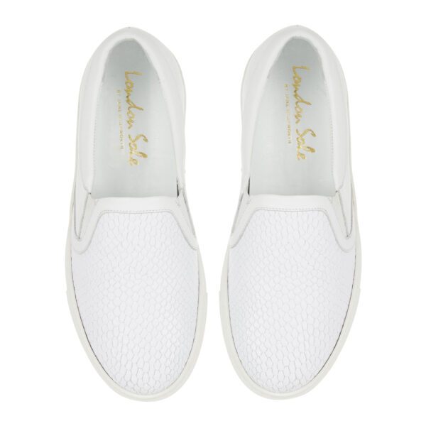 french sole Board Walker White Snake Leather (BW16)