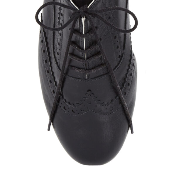 French Sole Brogues Black Leather (BG05)