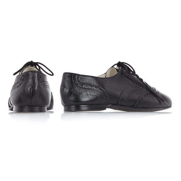 French Sole Brogues Black Leather (BG05)