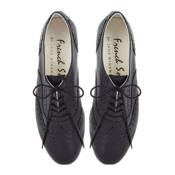 french sole Brogues Black Leather (BG05)