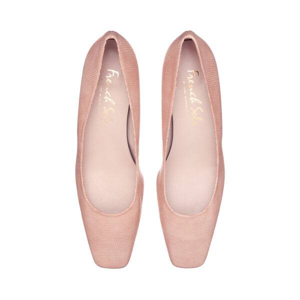 french sole Carla Heel Taupe Leather (CAR12)