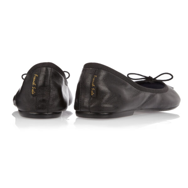French Sole Classic Ballet Black Leather (BAB01)