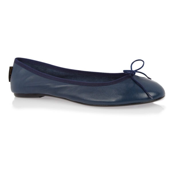 French Sole Classic Ballet Navy Leather (BAB02)