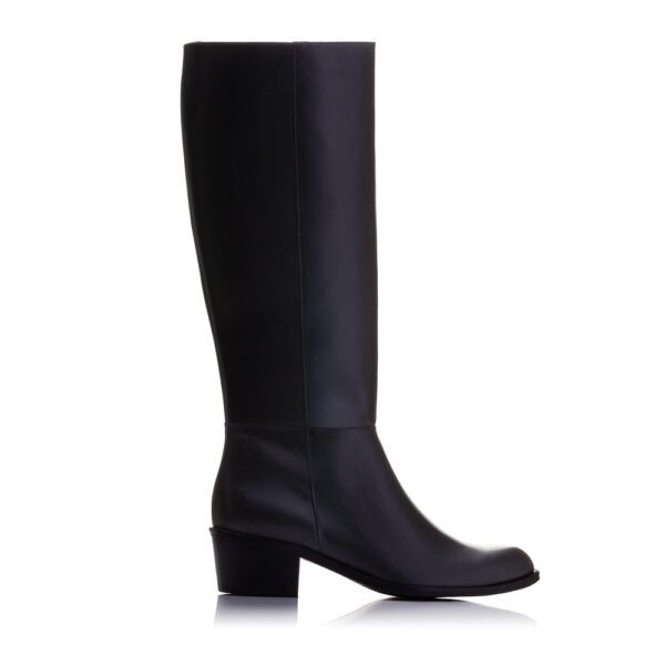 french sole Ebury Boots Black Leather (EB01)