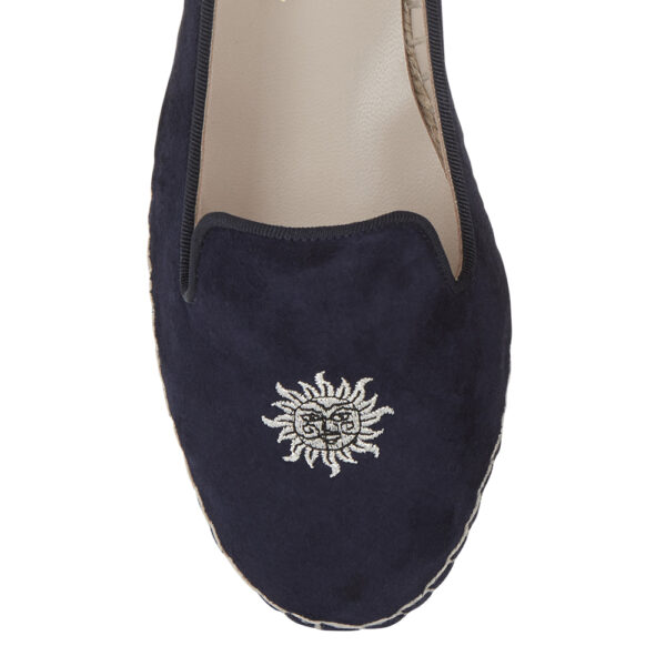 French Sole Espadrille Navy Suede (ESP22)