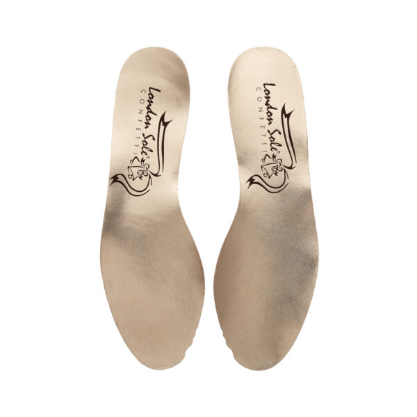 french sole French Sole Gold Leather Round Toe Insole (INSOLE11)