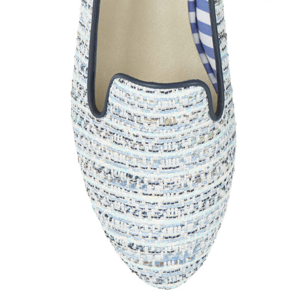 French Sole Hefner Blue Textile (HFF97)