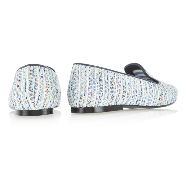 French Sole Hefner Blue Textile (HFF97)