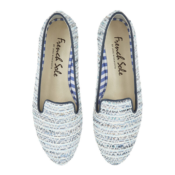 french sole Hefner Blue Textile (HFF97)