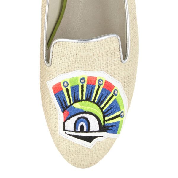 French Sole Hefner Natural Textile (HFF74)