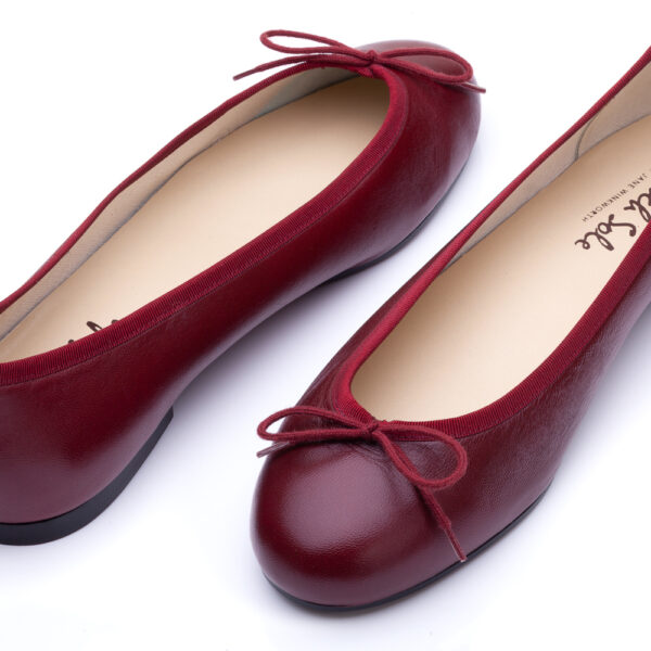 French Sole Henrietta Burgundy Leather (HE1226)