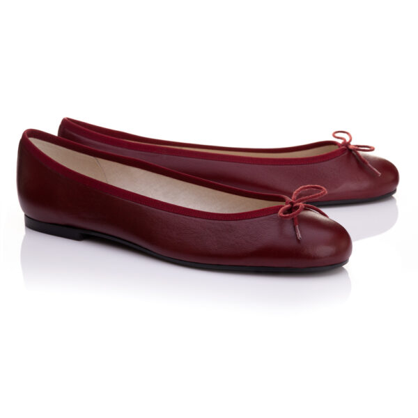 French Sole Henrietta Burgundy Leather (HE1226)