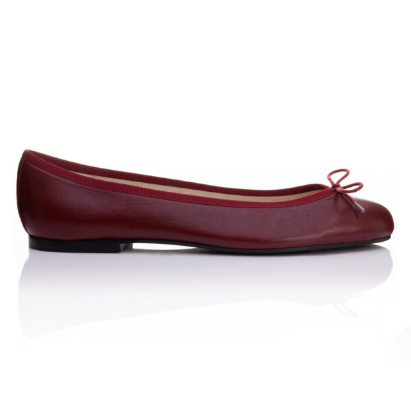 French Sole Henrietta Burgundy Leather (HE1226)