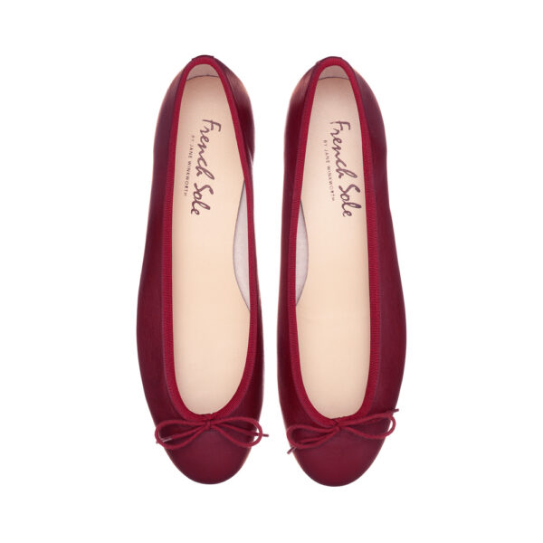 french sole Henrietta Burgundy Leather (HE1226)