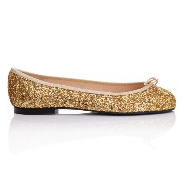 French Sole Henrietta Gold Glitter (HE1235)