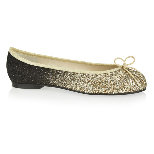 French Sole Henrietta Gold Ombre Glitter (HE1120)