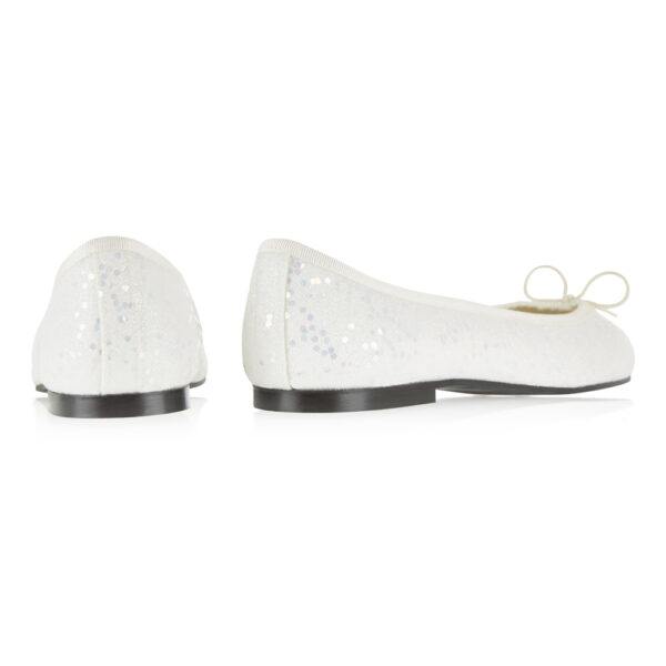 French Sole Henrietta Ivory Glitter (HE1104)
