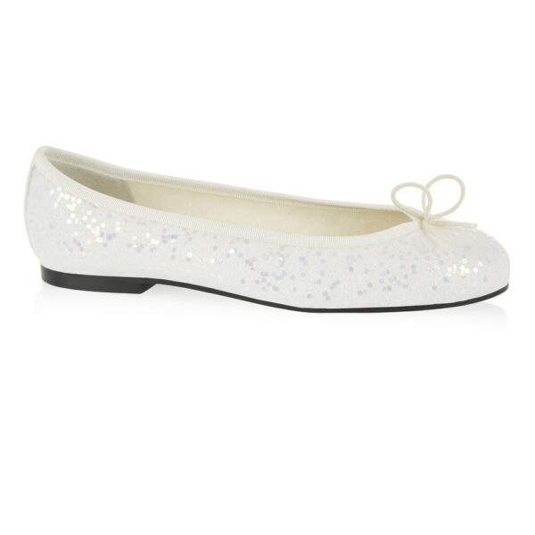 French Sole Henrietta Ivory Glitter (HE1104)