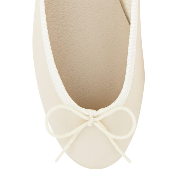 French Sole Henrietta Ivory Satin (HE815)