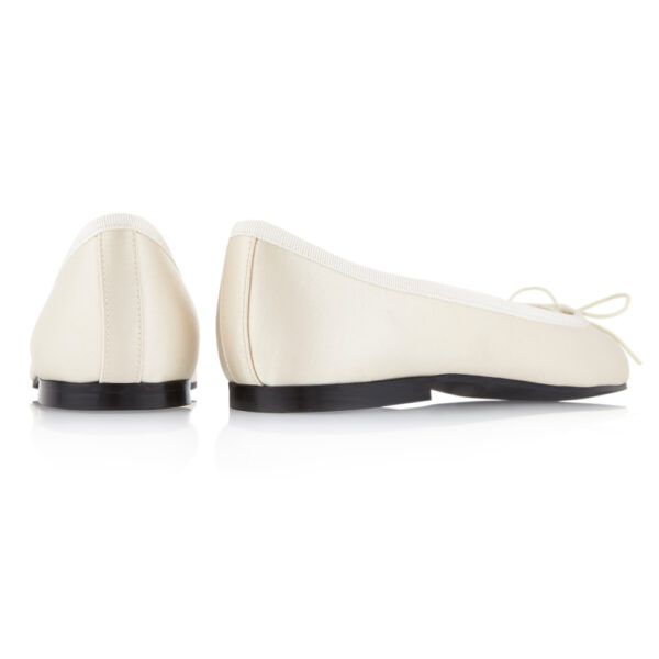 French Sole Henrietta Ivory Satin (HE815)