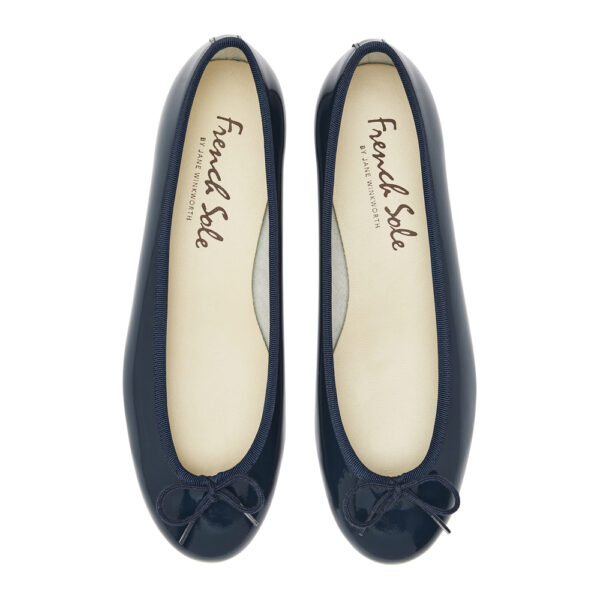 french sole Henrietta Navy Patent Leather (HE1218)