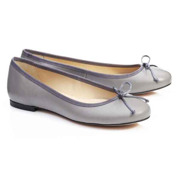French Sole Lola Grey Leather (LOL31)