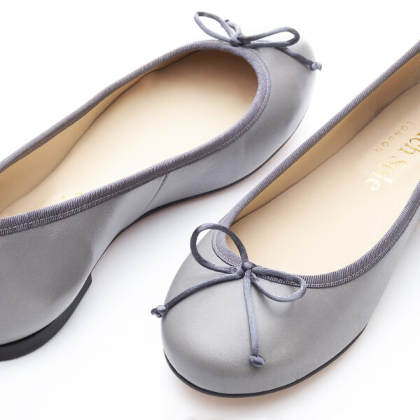 French Sole Lola Grey Leather (LOL31)