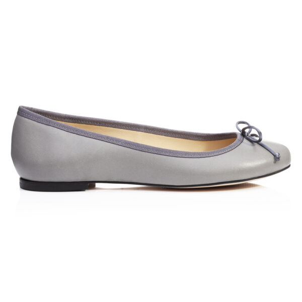 French Sole Lola Grey Leather (LOL31)