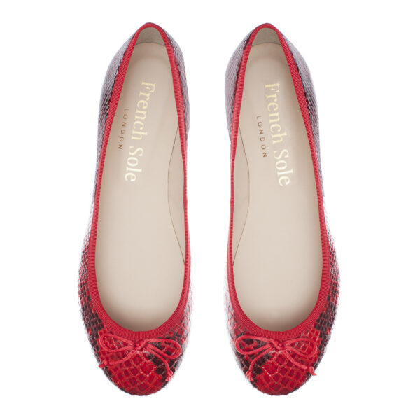 french sole Lola Red Snake Leather (LOL29)