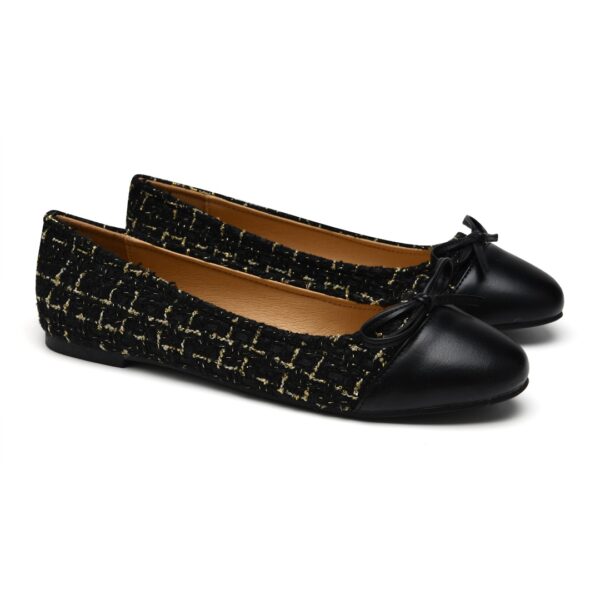 French Sole London Black Tweed (LON03)