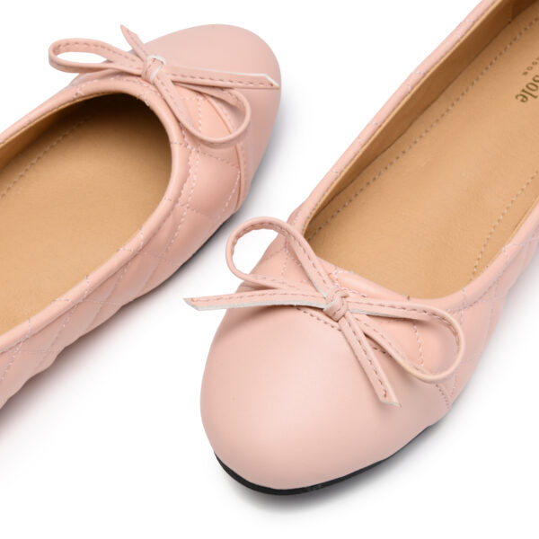 French Sole London Quilt Pink Leather (LON01)