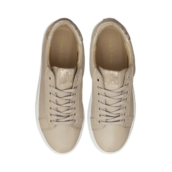 french sole Moocher in Beige Leather (MCH25)