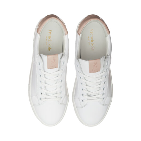 french sole Moocher in White Leather (MCH07)