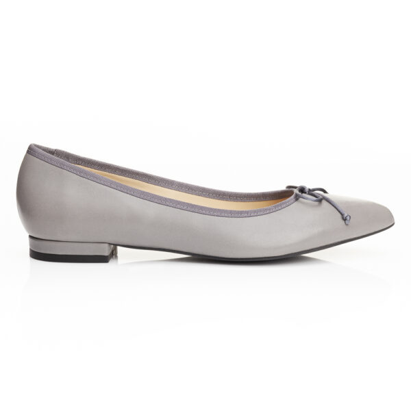 French Sole Penelope Grey Leather (EN300)