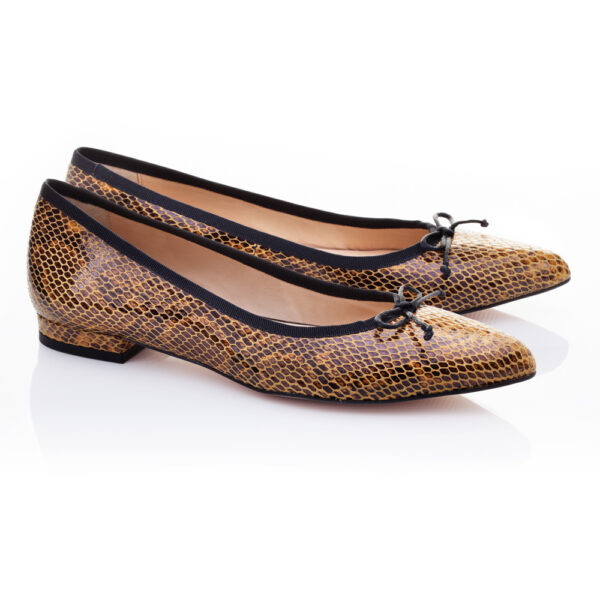 French Sole Penelope Nut Snake Leather (EN086)