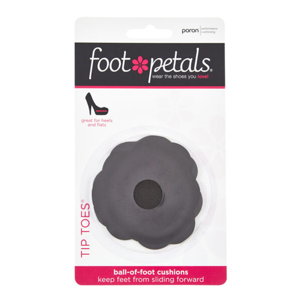 french sole Poron Foot Petals Black Textile (FPT01)