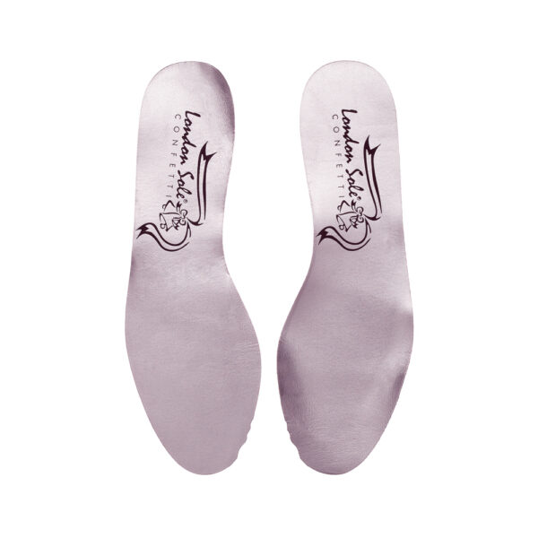french sole French Sole Silver Leather Round Toe Insole (INSOLE12)