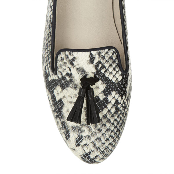 French Sole Hefner Mono Snake Leather Suede Tassels (HFF142)