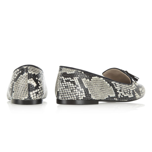 French Sole Hefner Mono Snake Leather Suede Tassels (HFF142)