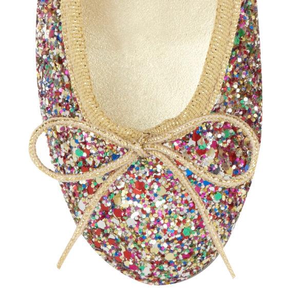 French Sole Henrietta Children’s Multi Glitter (HE517)