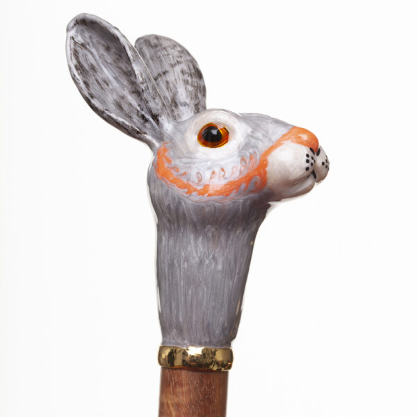 French Sole Pink Double Canopy/Bunny Head Handle Umbrella (P01)