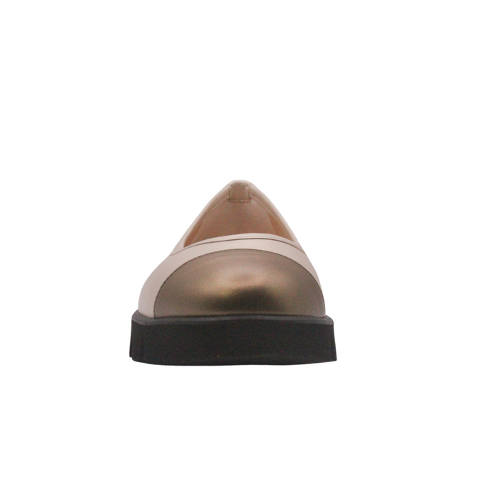 French Sole Fs Ny Daphne - Beige Bronze Leather