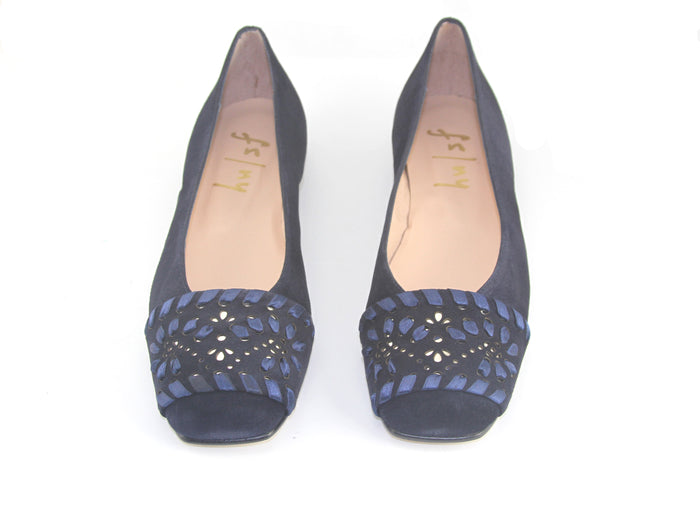 French Sole Fs Ny Deuce - Navy Suede