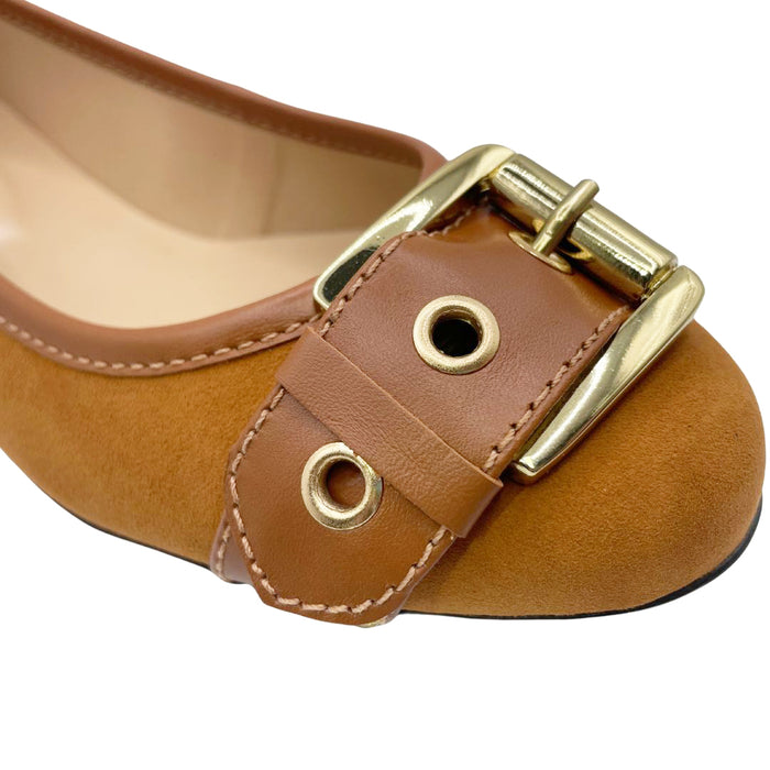 French Sole Fs Ny Ditto - Cognac Suede