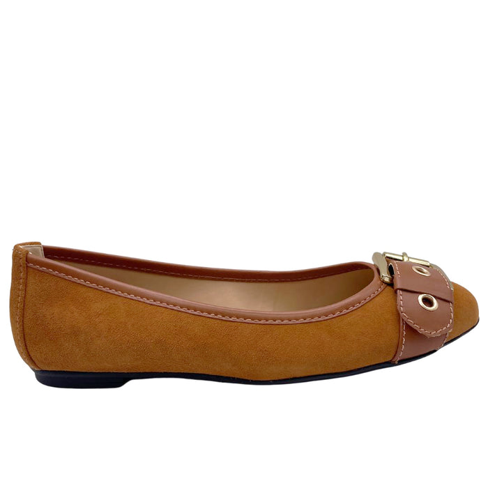 french sole fs ny Ditto - Cognac Suede