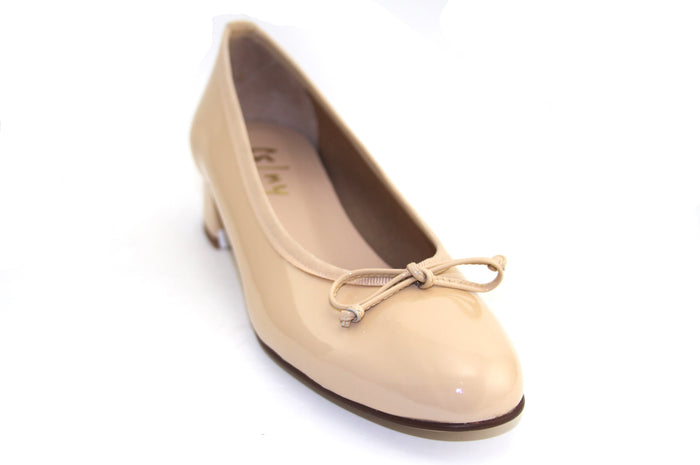French Sole Fs Ny Elda - Beige Patent