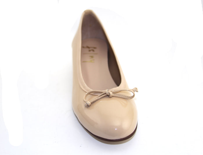 French Sole Fs Ny Elda - Beige Patent