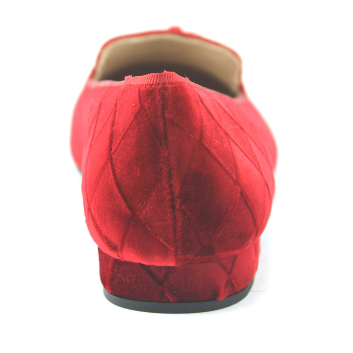 French Sole Fs Ny Eloise - Red Quilt Velvet